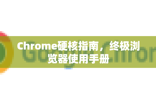 Chrome硬核指南，终极浏览器使用手册
