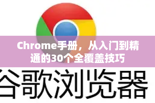 Chrome手册，从入门到精通的30个全覆盖技巧