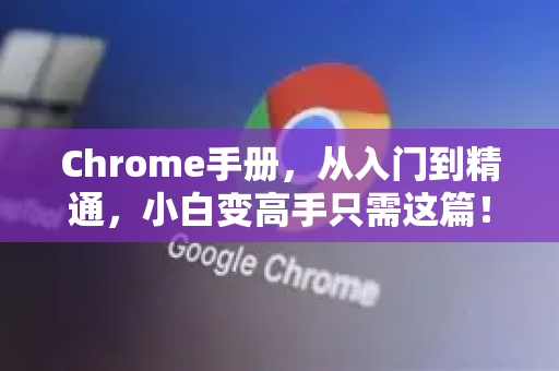 Chrome手册，从入门到精通，小白变高手只需这篇！