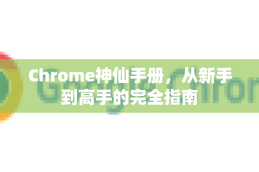 Chrome神仙手册，从新手到高手的完全指南-第1张图片-Chrome下载官网|Google官方浏览器下载