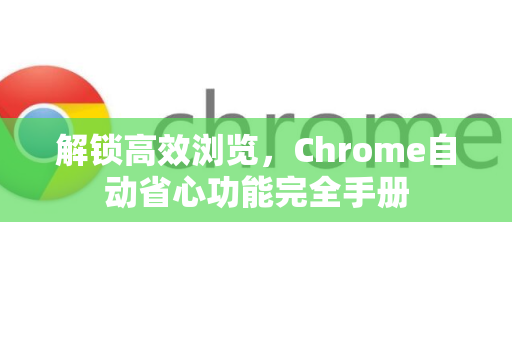 解锁高效浏览，Chrome自动省心功能完全手册