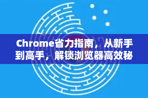 Chrome省力指南，从新手到高手，解锁浏览器高效秘籍