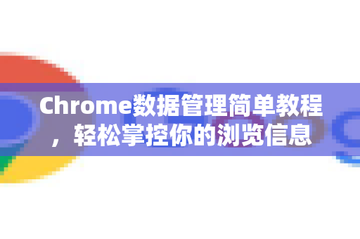 Chrome数据管理简单教程，轻松掌控你的浏览信息