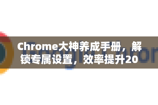 Chrome大神养成手册，解锁专属设置，效率提升200%