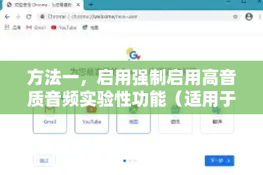 方法一,启用强制启用高音质音频实验性功能(适用于Windows/Mac)-第1张图片-Chrome下载官网|Google官方浏览器下载 方法一,启用强制启用高音质音频实验性功能(适用于Windows/Mac)-第1张图片-Chrome下载官网|Google官方浏览器下载