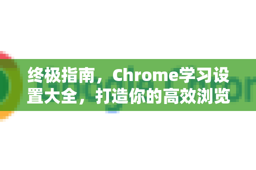 终极指南，Chrome学习设置大全，打造你的高效浏览器
