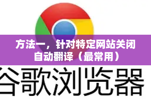 方法一，针对特定网站关闭自动翻译（最常用）
