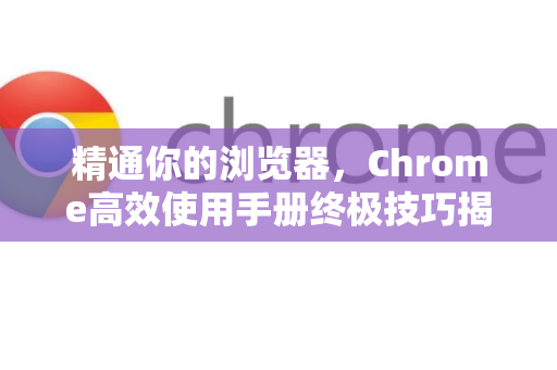 精通你的浏览器,Chrome高效使用手册终极技巧揭秘-第1张图片-Chrome下载官网|Google官方浏览器下载 精通你的浏览器,Chrome高效使用手册终极技巧揭秘-第1张图片-Chrome下载官网|Google官方浏览器下载