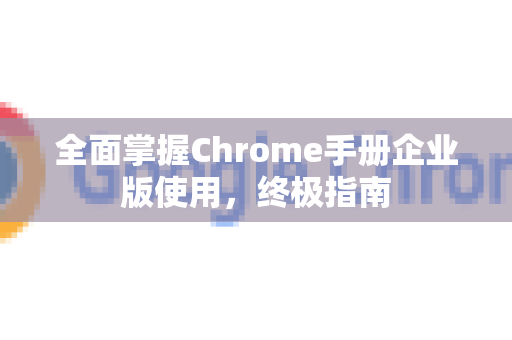 全面掌握Chrome手册企业版使用，终极指南-第1张图片-Chrome下载官网|Google官方浏览器下载